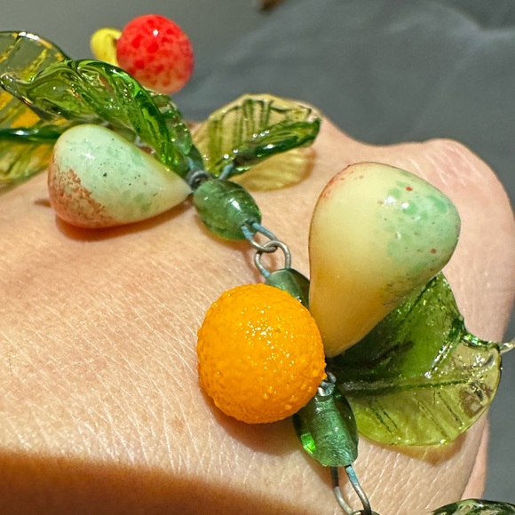 Venetian Glass Tutti Fruity Glass Necklace - Picture 3 of 16